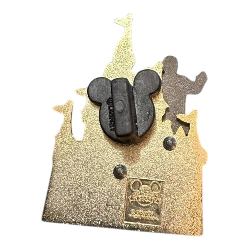 Disney Pin Partners‎ Statue Walt Disney Mickey Mouse Castle Gold Tone Enamel Pin - Picture 2 of 2